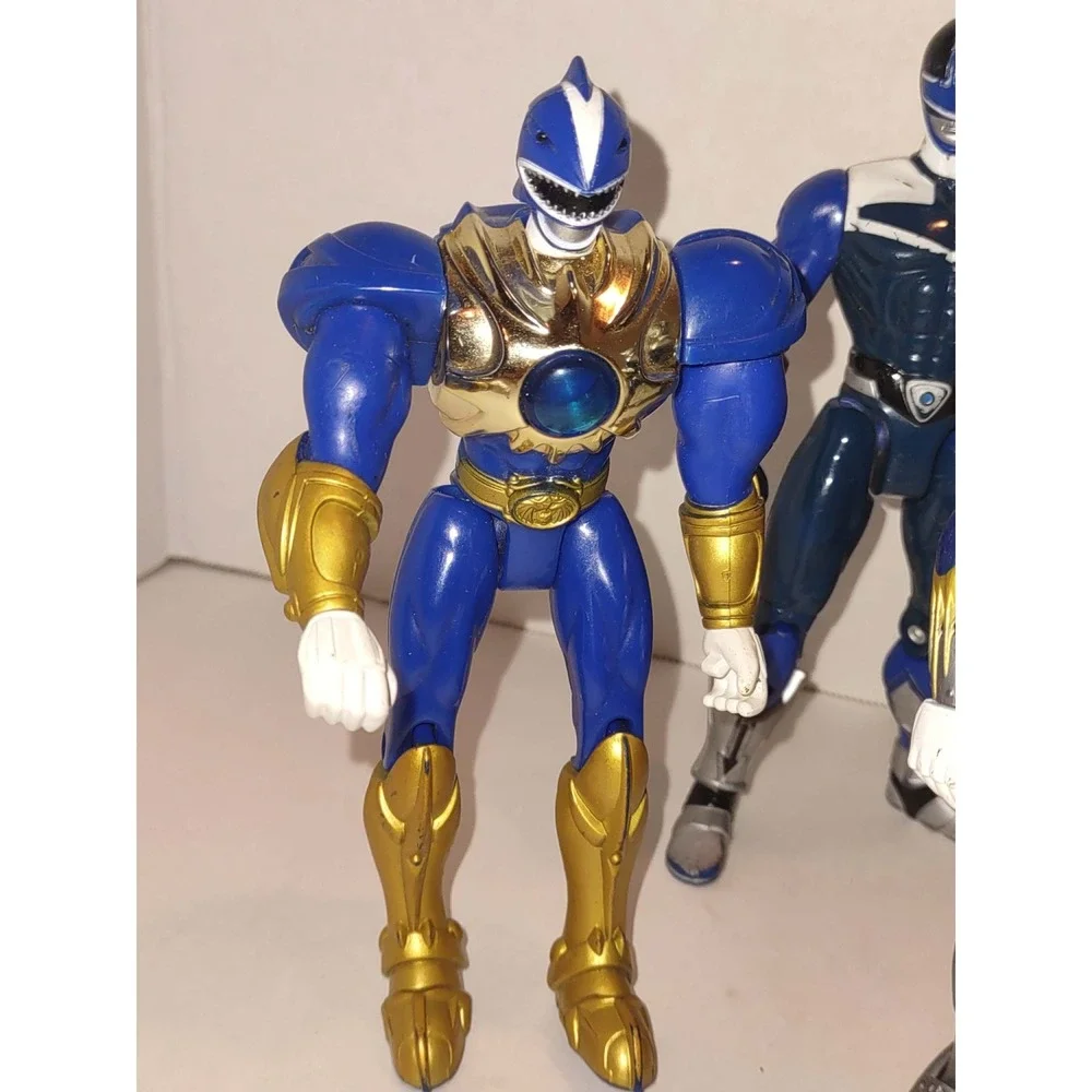 Power Rangers Wild Force Figure Lot 2000s Lunar Wolf Blue Warrior Black Bison